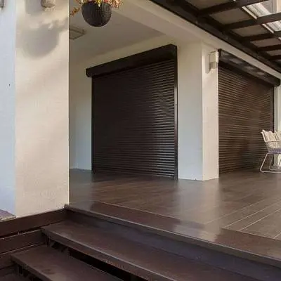 Роллетные системы ALUTECH коричневого цвета